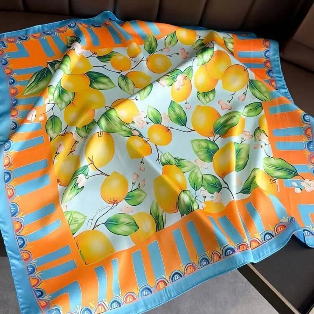 Lemon Print Scarf P87